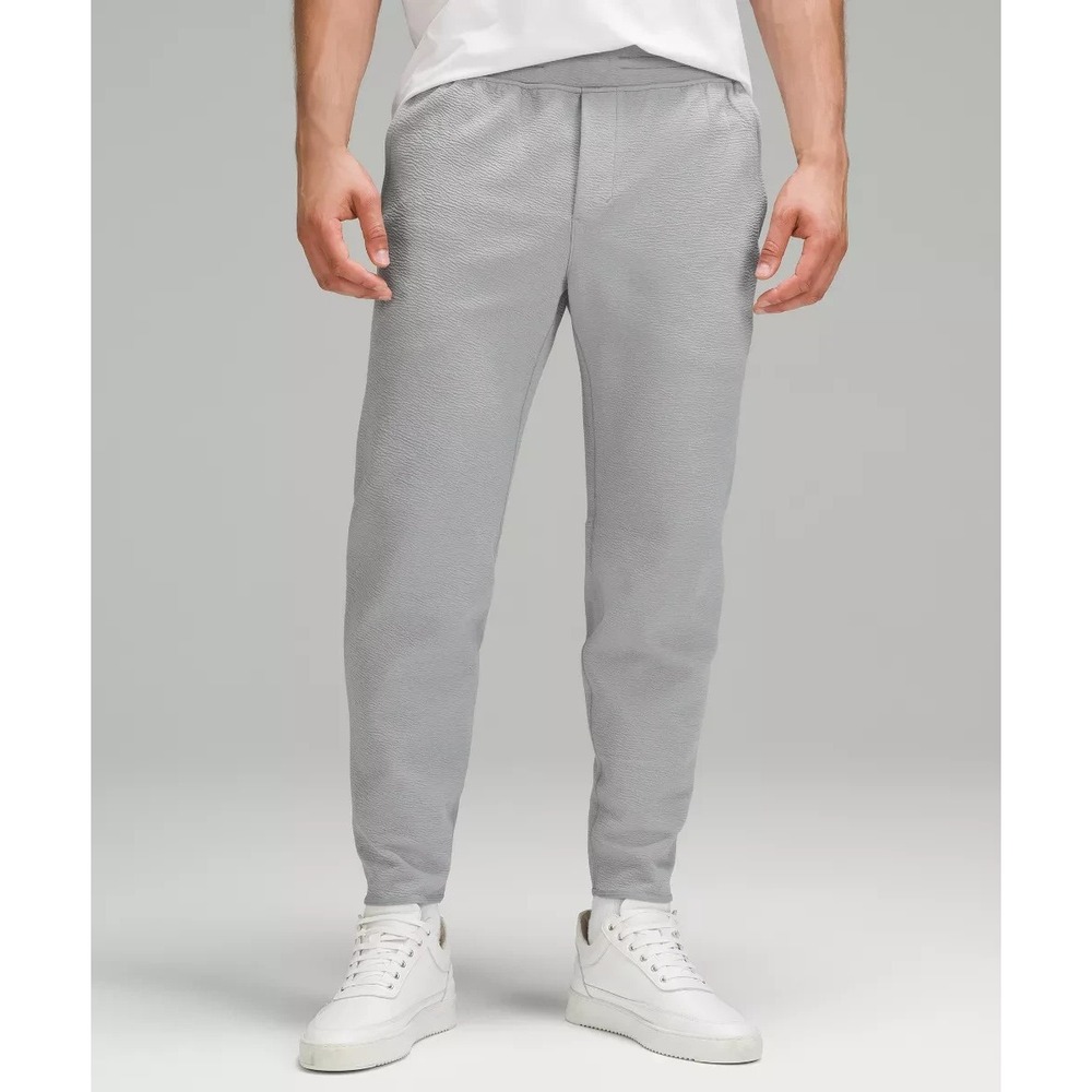 Men's Lululemon Textured Spacer Classic-Tapered Pant Light Gray M5AV3S XXL $128